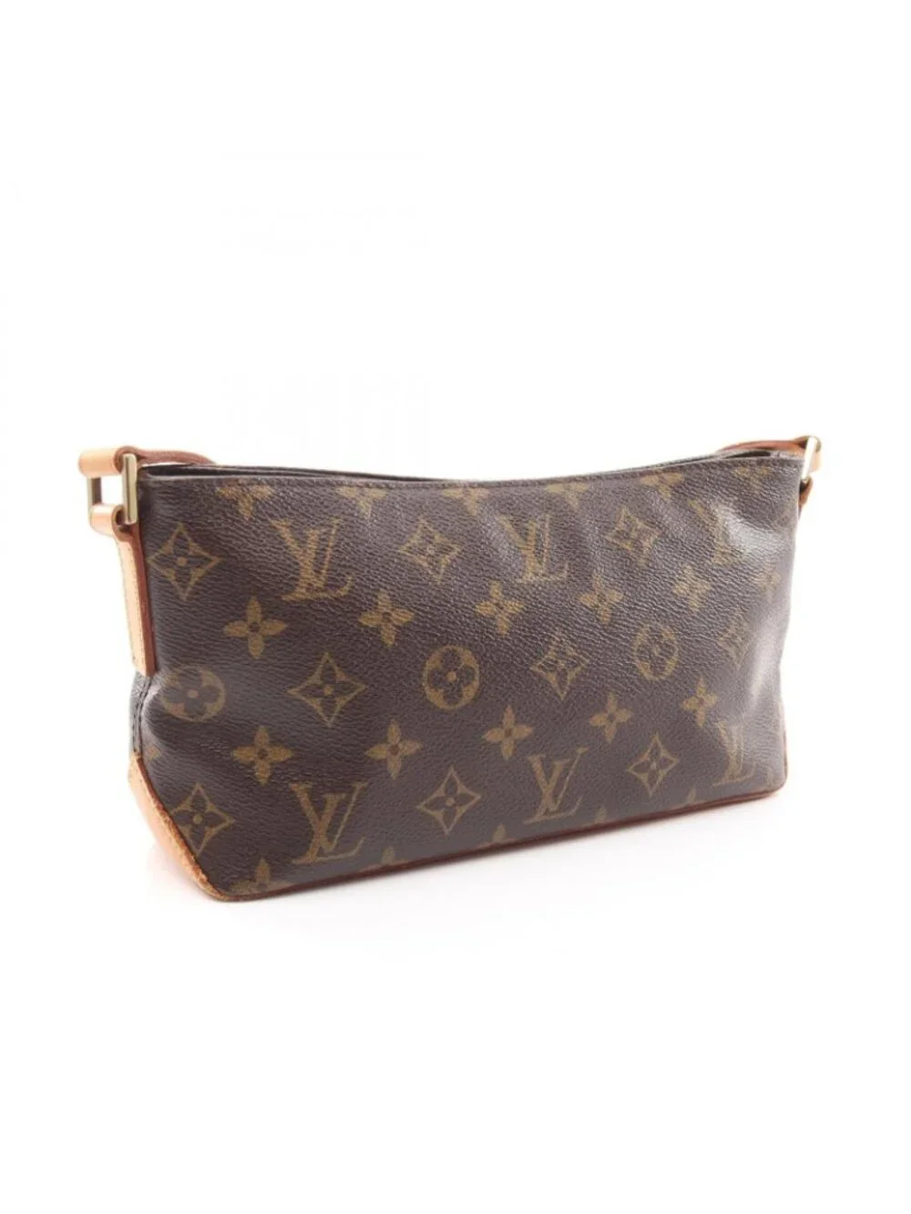 Louis Vuitton Shoulder Bag Trotteur Canvas Leather